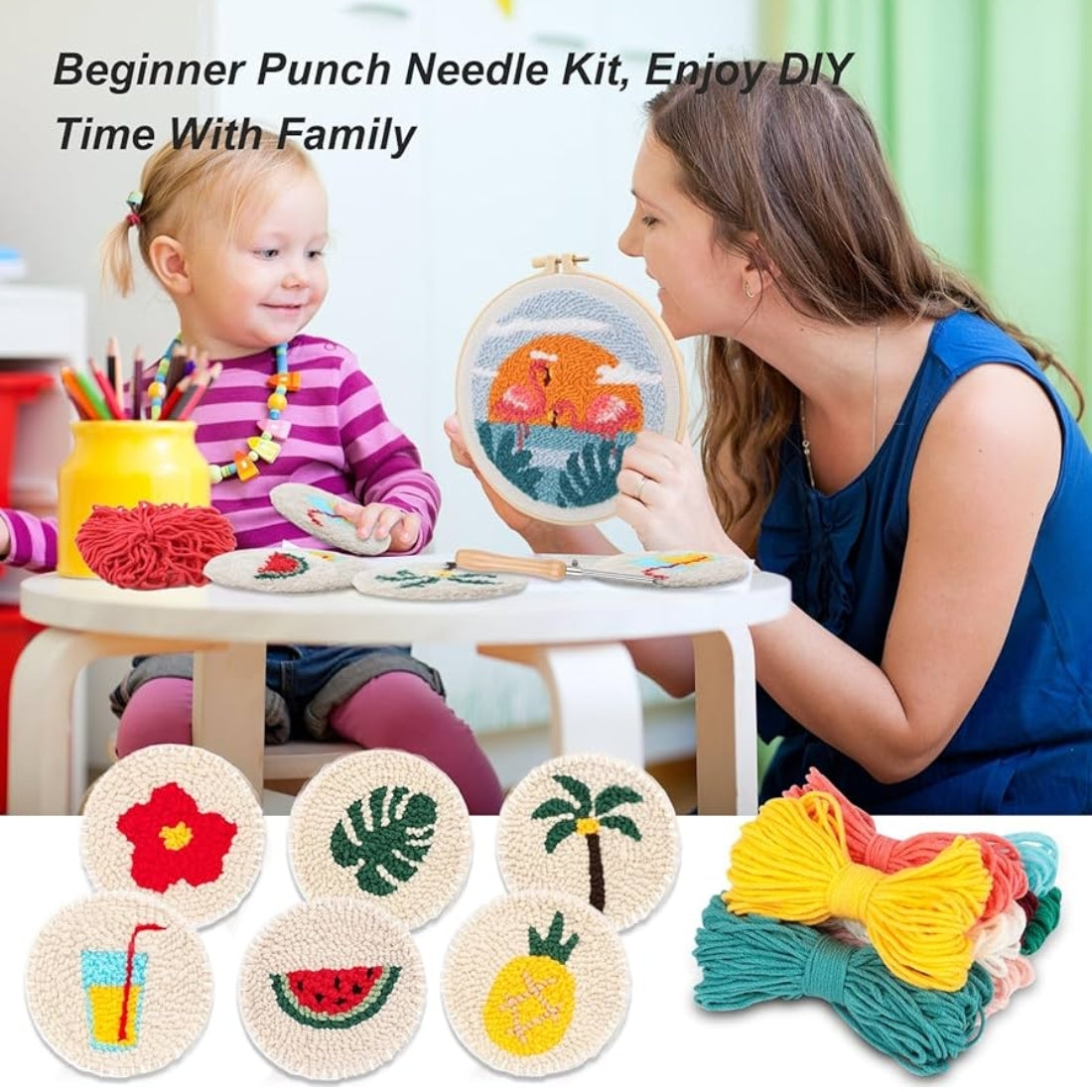 First Stitch™ – Beginner Punch Needle Kit for Kids & Teens