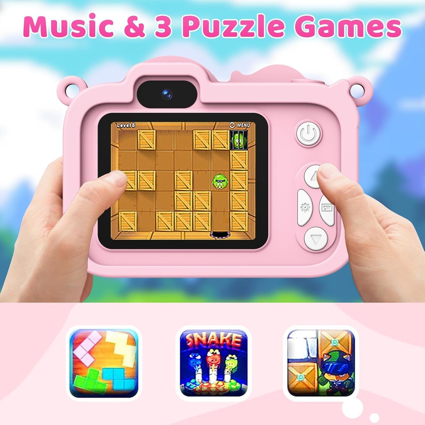 Real Camera, Games & Music in One! - Perfect Gift for Kids