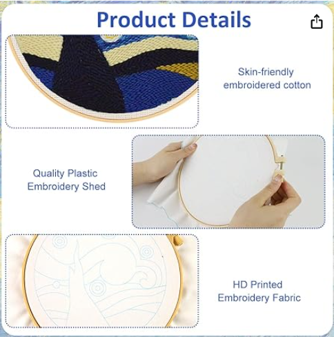 First Stitch™ – Beginner Punch Needle Kit for Kids & Teens