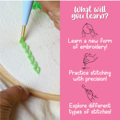 First Stitch™ – Beginner Punch Needle Kit for Kids & Teens