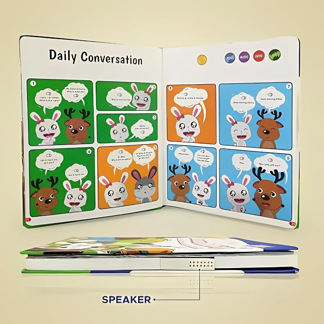 Listen, Learn & Play – Interactive English Book for Kids