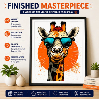 First Palette™ Giraffe – Family Paint by Numbers Kit