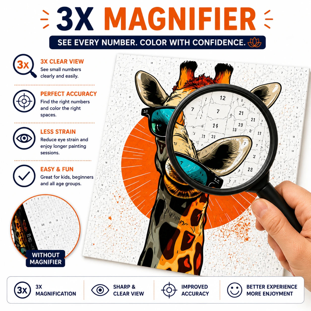 First Palette™ Giraffe – Family Paint by Numbers Kit
