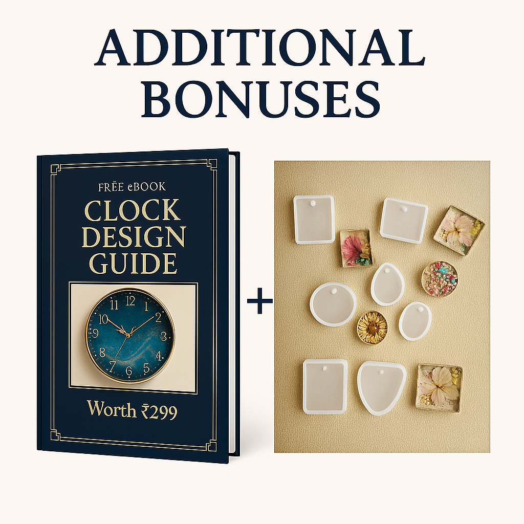 Premium Quality Clock Making Resin Art For Kids & Adults