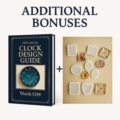 Premium Quality Clock Making Resin Art For Kids & Adults