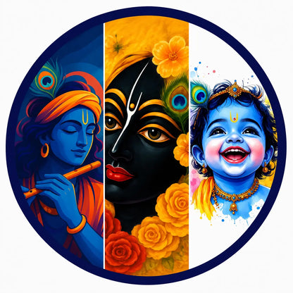 First Palette™ Flute Krishna – Family Paint by Numbers Kit