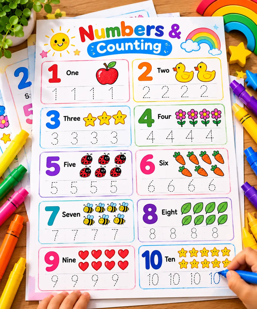Numbers Workbook mockup