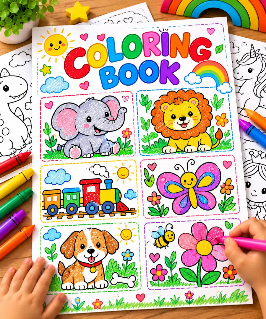 Coloring Book mockup