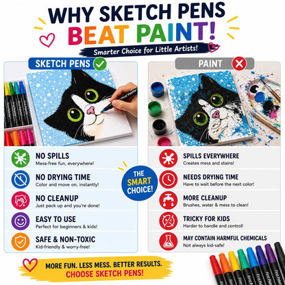 First Palette™ Kitty – Family Paint by Numbers Kit - ToyBag
