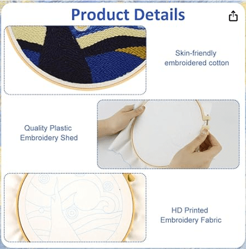 First Stitch™ – Beginner Punch Needle Kit for Kids & Teens - ToyBag