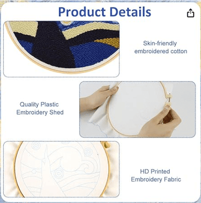 First Stitch™ – Beginner Punch Needle Kit for Kids & Teens - ToyBag