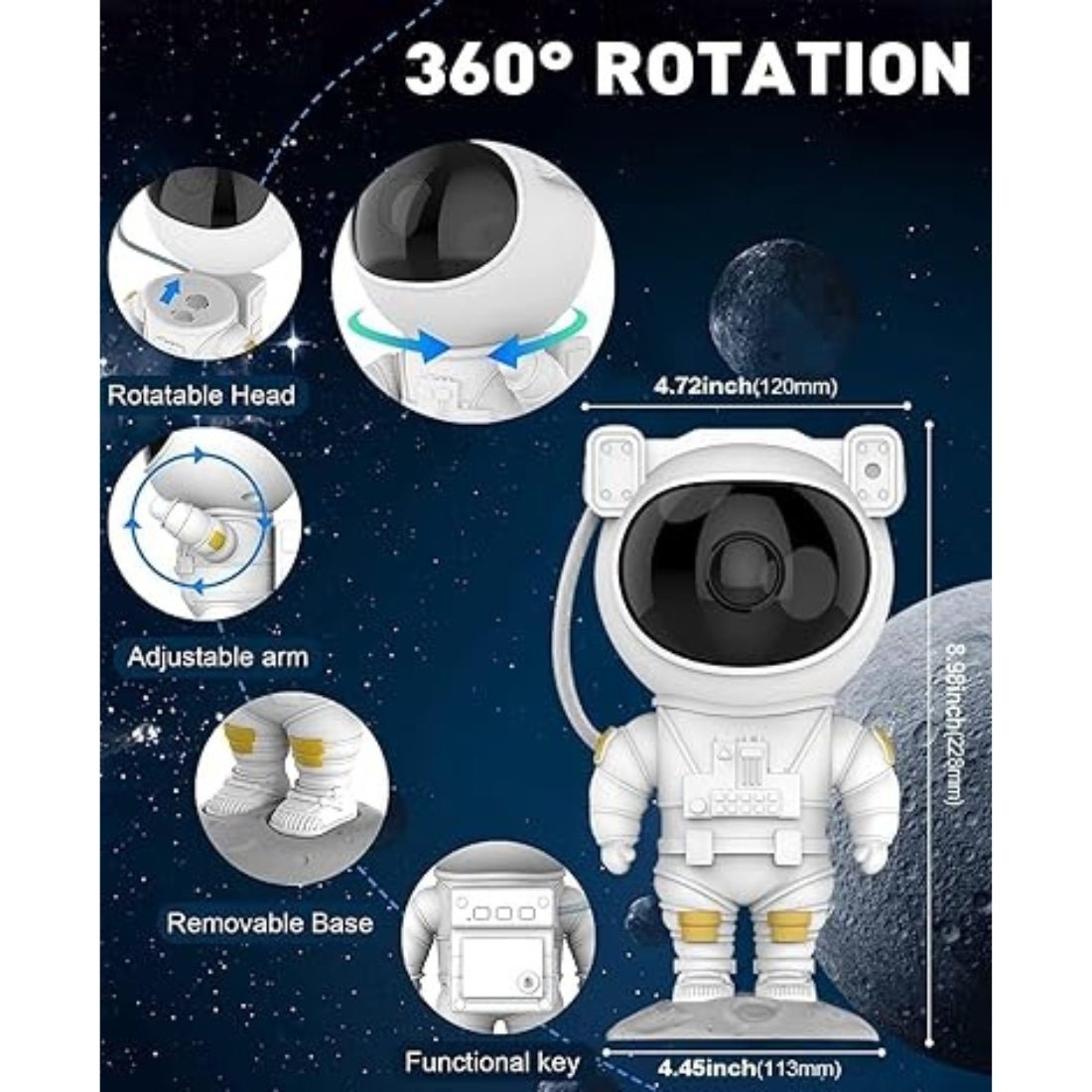 Limited Edition Astronaut Projector For Kids & Adults - ToyBag