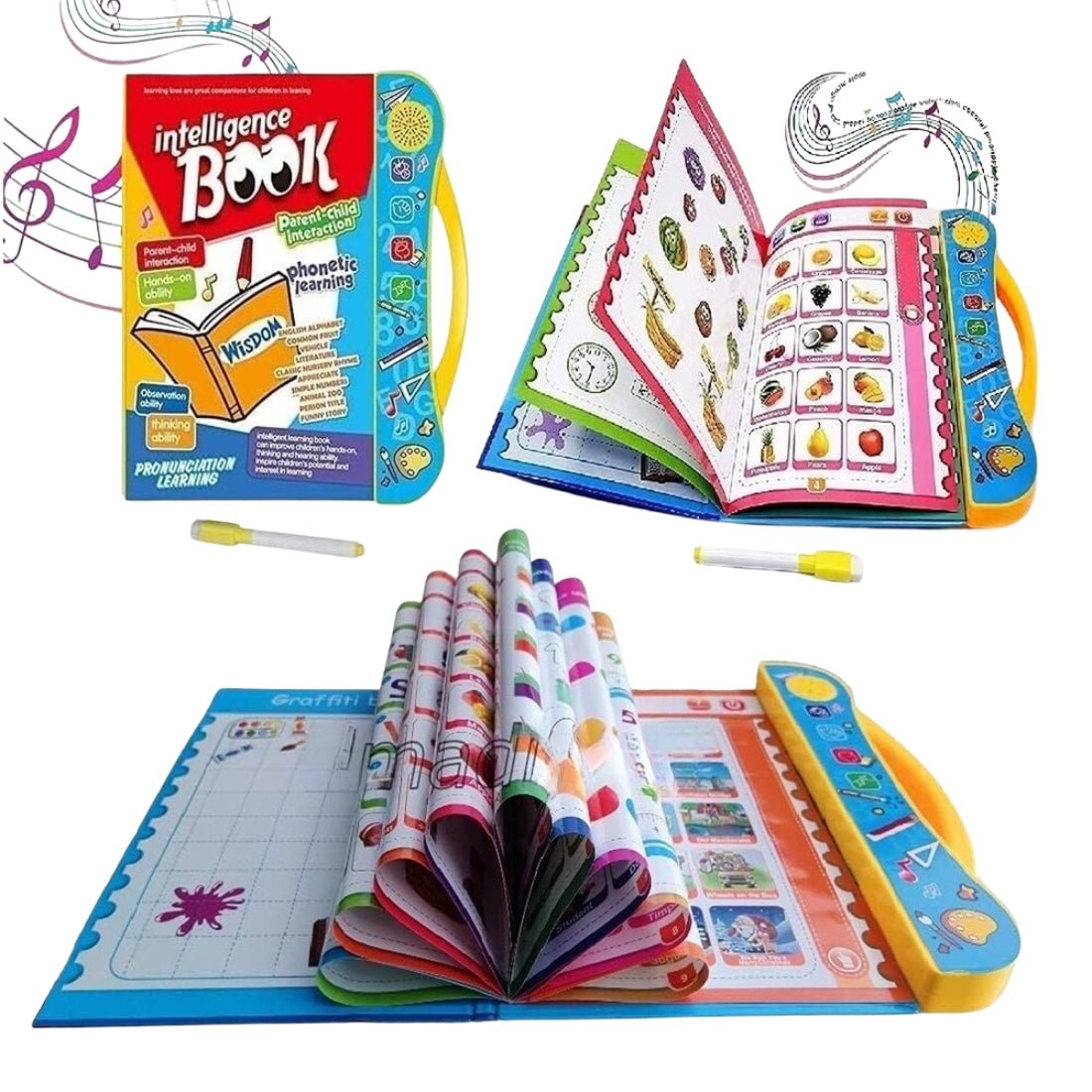 🔊 Magic Sound Learning Book - 3 - in - 1: Sounds, Words & Fun — Fun Way to Learn! - ToyBag