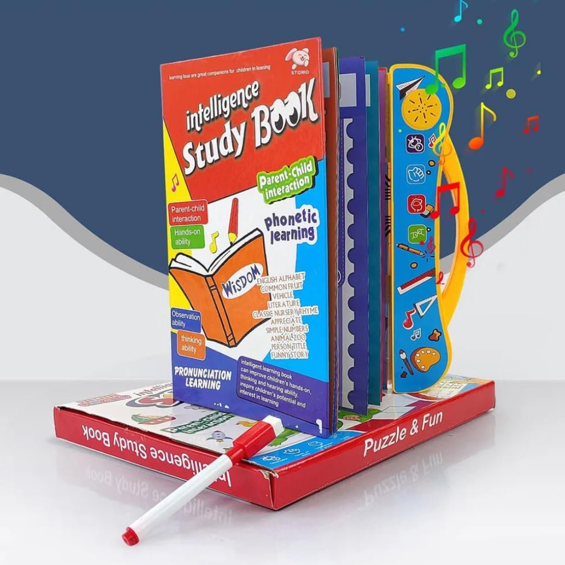 🔊 Magic Sound Learning Book - 3 - in - 1: Sounds, Words & Fun — Fun Way to Learn! - ToyBag