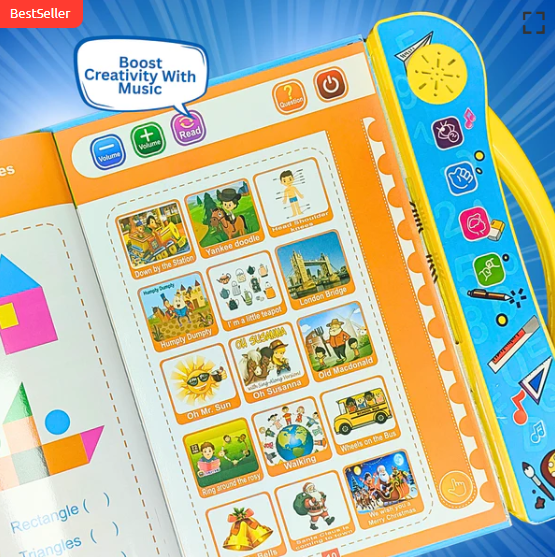 🔊 Magic Sound Learning Book - 3 - in - 1: Sounds, Words & Fun — Fun Way to Learn! - ToyBag