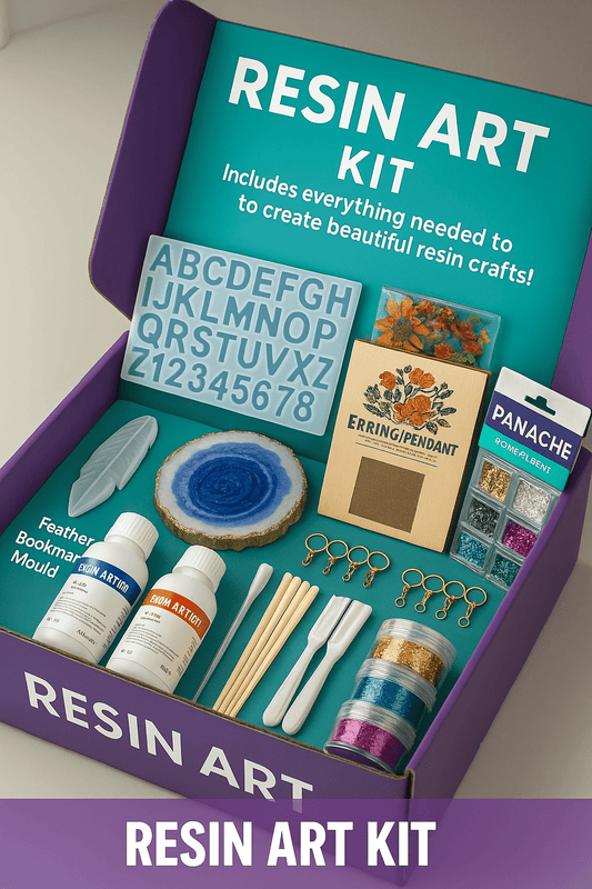 Premium Earing & Pedant Resin Art kit ( Bonus : Tutorial included ) - ToyBag