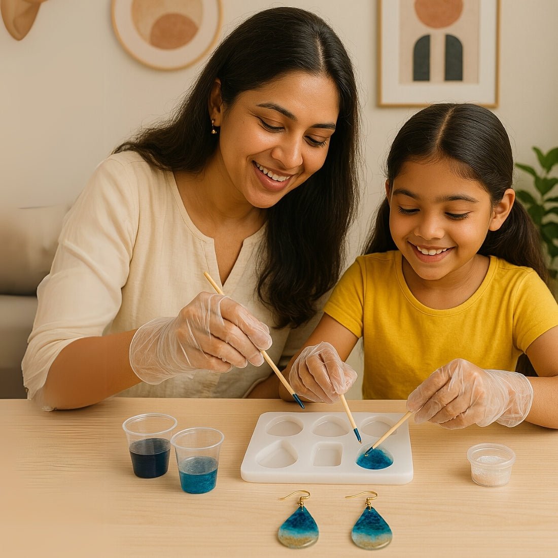 Premium Earing & Pedant Resin Art kit ( Bonus : Tutorial included ) - ToyBag