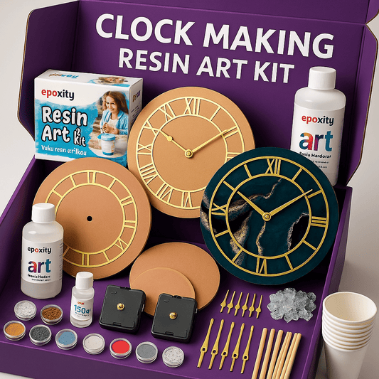 Premium Quality Clock Making Resin Art For Kids & Adults - ToyBag