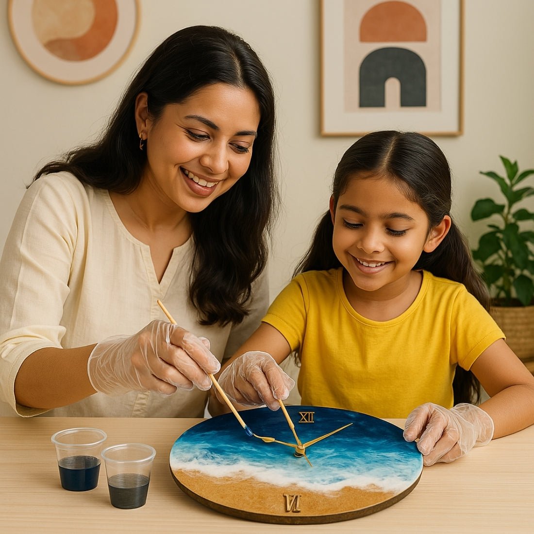 Premium Quality Clock Making Resin Art For Kids & Adults - ToyBag