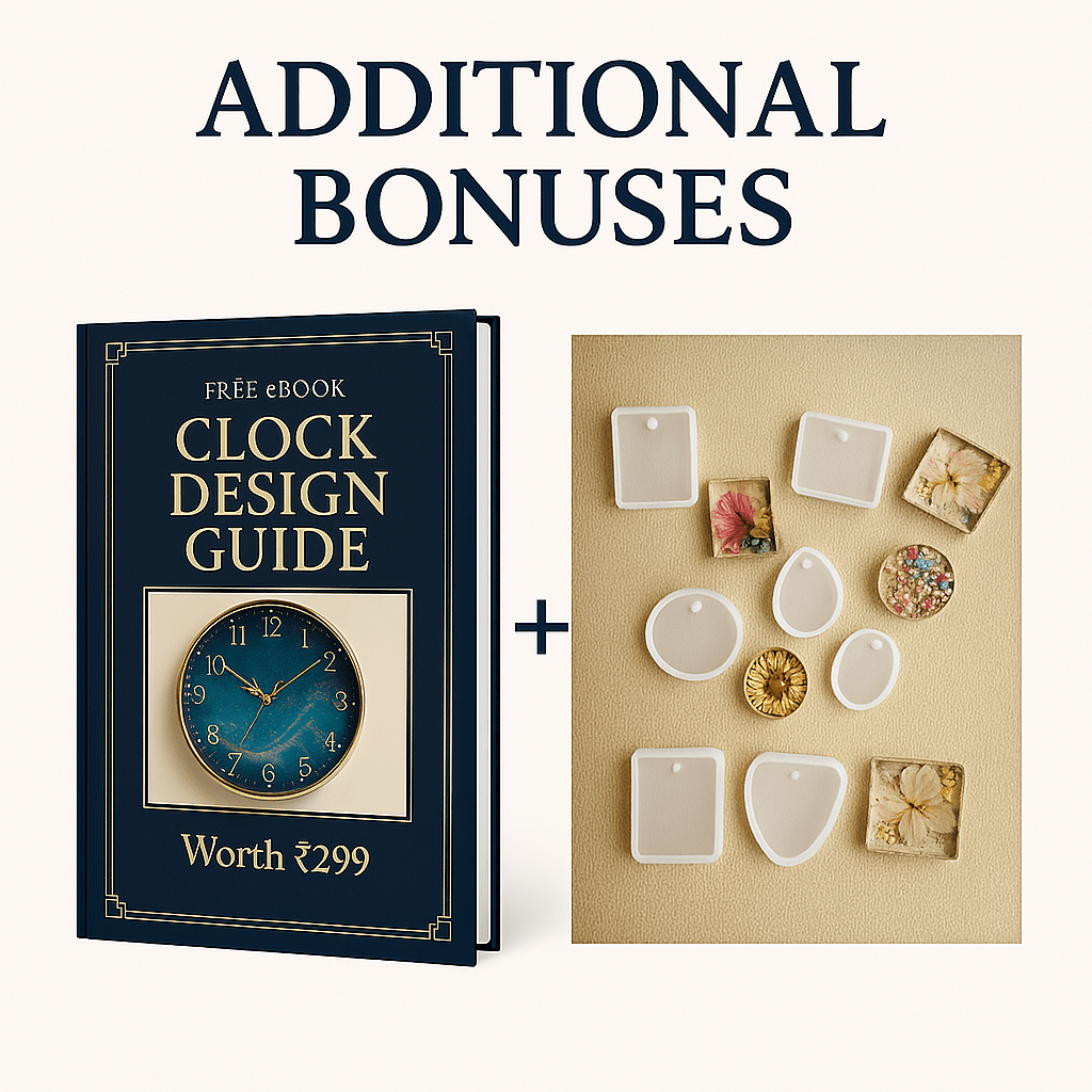 Premium Quality Clock Making Resin Art For Kids & Adults - ToyBag