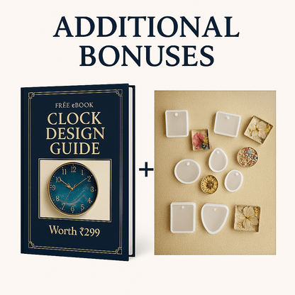 Premium Quality Clock Making Resin Art For Kids & Adults - ToyBag